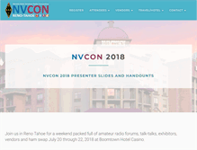 Tablet Screenshot of nvcon.org